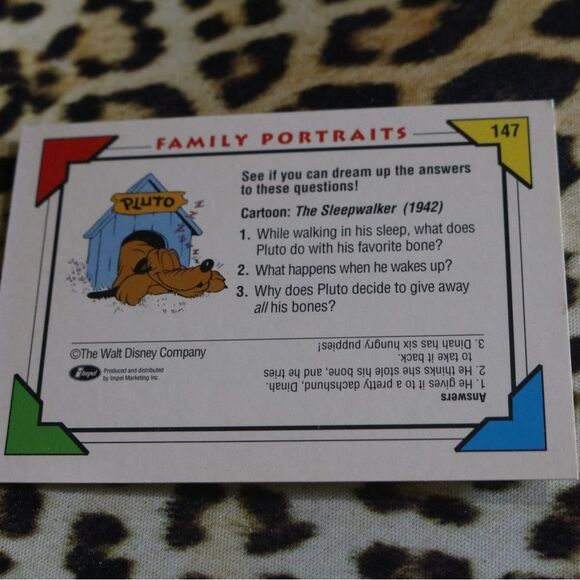 FP The Sleepwalker #147 Disney Card - Picture 2 of 2